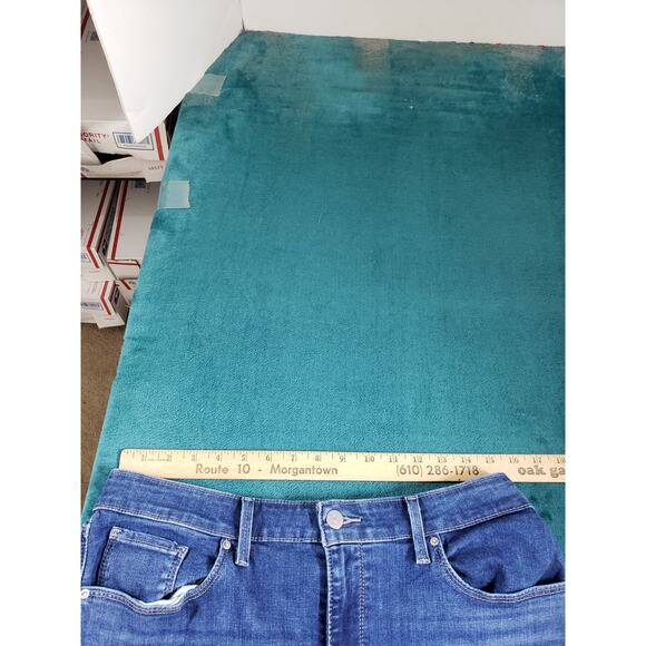 Levis Jeans Size 14 Womens Blue Denim Ladies Pants Mid Rise Classic Skinny - Picture 9 of 14